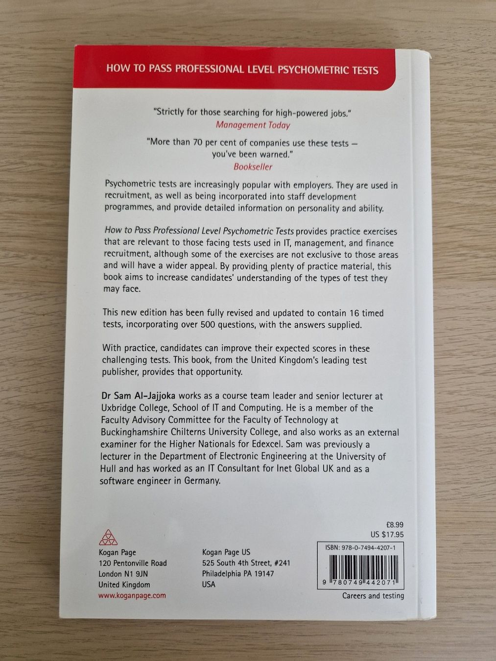 Libri: How to Pass Professional Level Psychometric Tests – Usato da Wallisellen venduto da ron_k6jf 1