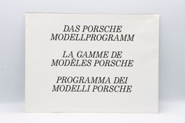Porsche Modellprogramm 1989 Faltprospekt