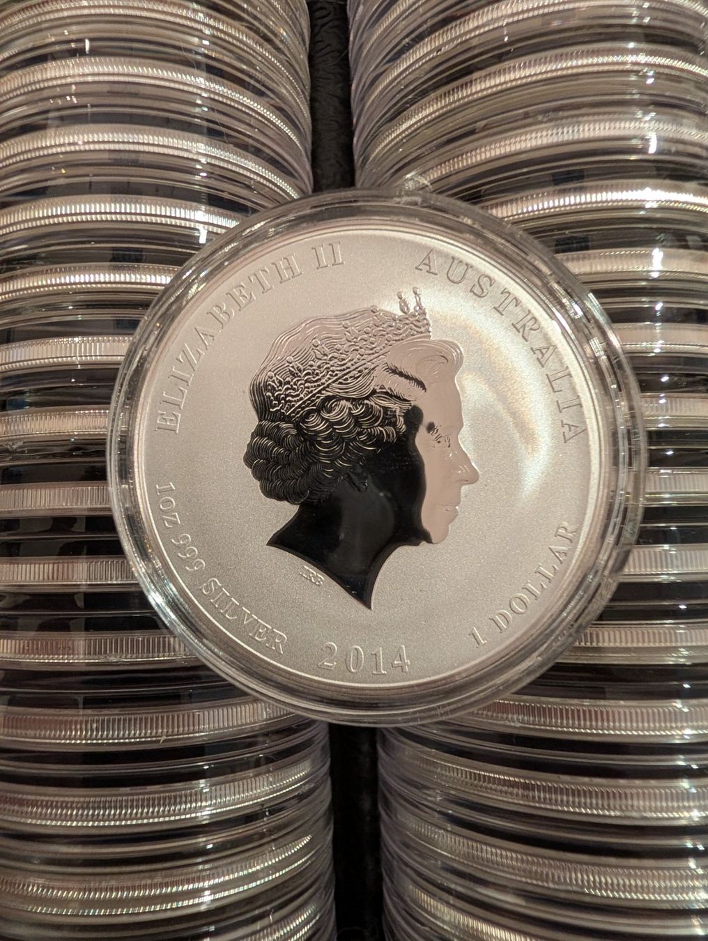 Tutti le monete: 100 oz Silber Lunar Horse 2014 – Nuovo e nell'imballaggio originale da Bern venduto da marconeuenschwander 2