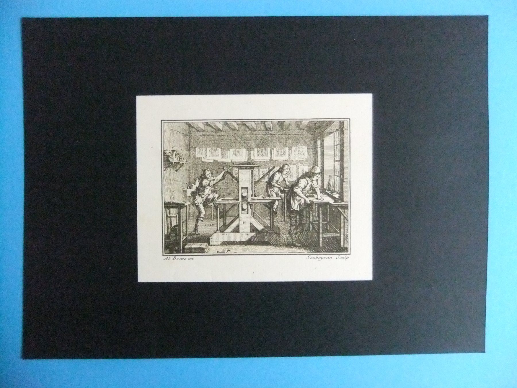 Foto & Immagini: 2 Original Druck der Papier-Färber + Buchdrucker – Usato da St. Niklaus VS venduto da wunschlos54 1