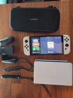 Nintendo Switch OLED Weiss + Dock, Case & Zubehör
