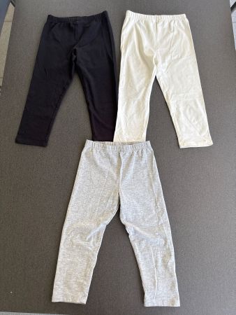 3er Set 3/4 Leggings, Gr. 140