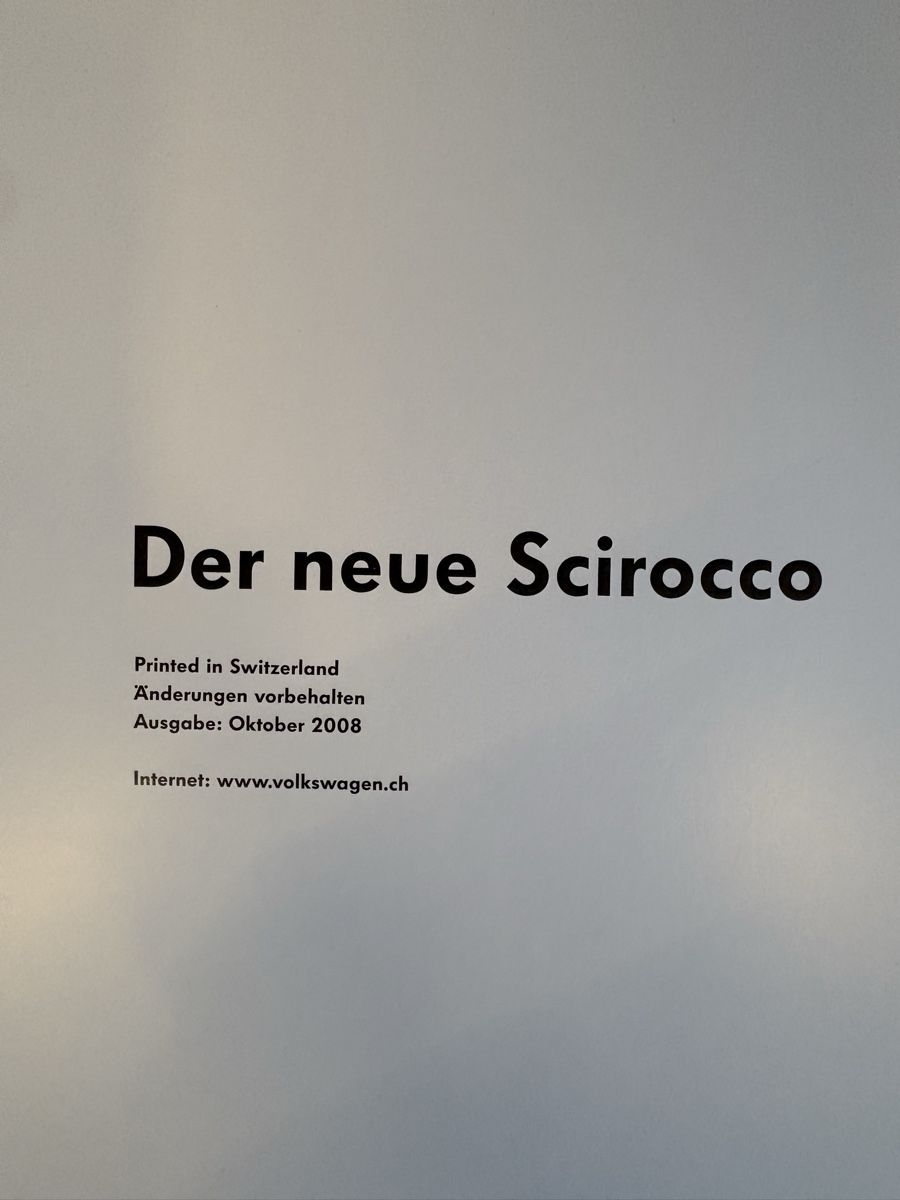 VW Documenti: VW Scirocco Prospekt - Broschüre Der Neue Scirocco - 2008 – Nuovo (secondo la descrizione) da Freienstein venduto da Golfbueb 1