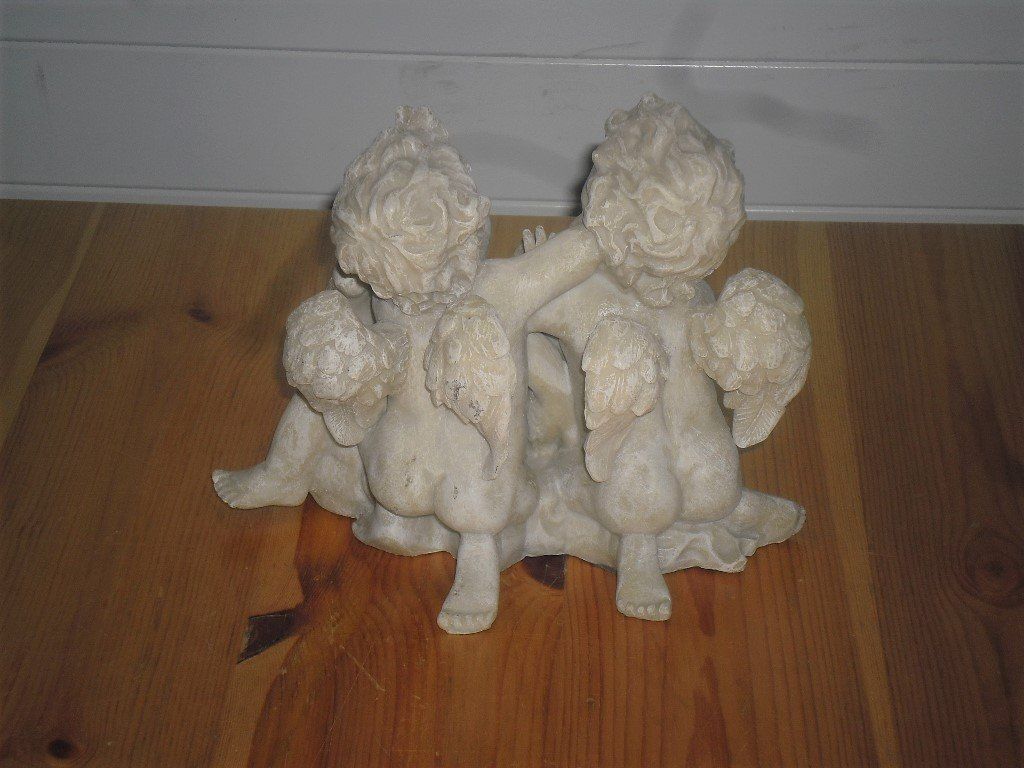 Statuette: Figur / Engel-Figur - 3 Engel , G.Wurm , Poly Weiss – Usato da Büren SO venduto da omsa 3