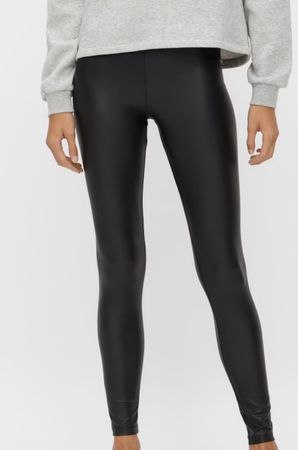 Pieces 2 Kunstleder Leggings Gr. M