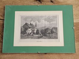 Kupferstich St. Jakob - Martini sc. - gerahmt - um 1850