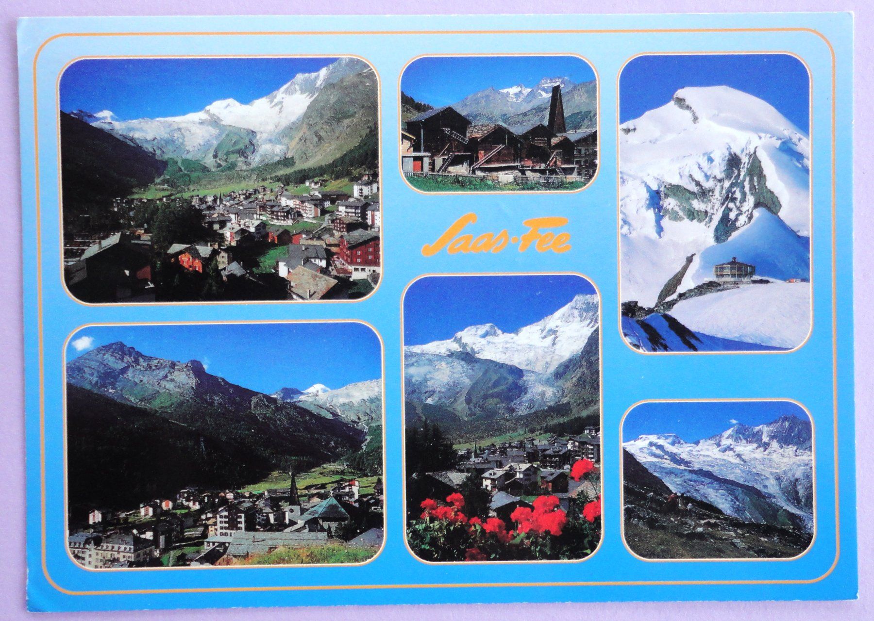 Cartoline postali: Saas-Fee 1800 m, Wallis – Usato da Fétigny venduto da Billy2miny