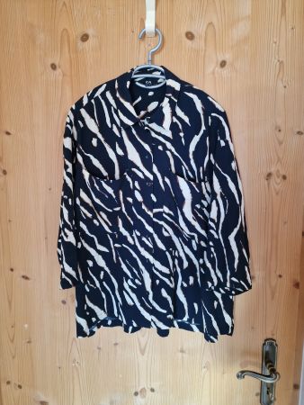 Bluse 40 schwarz-beige C&A neuertig
