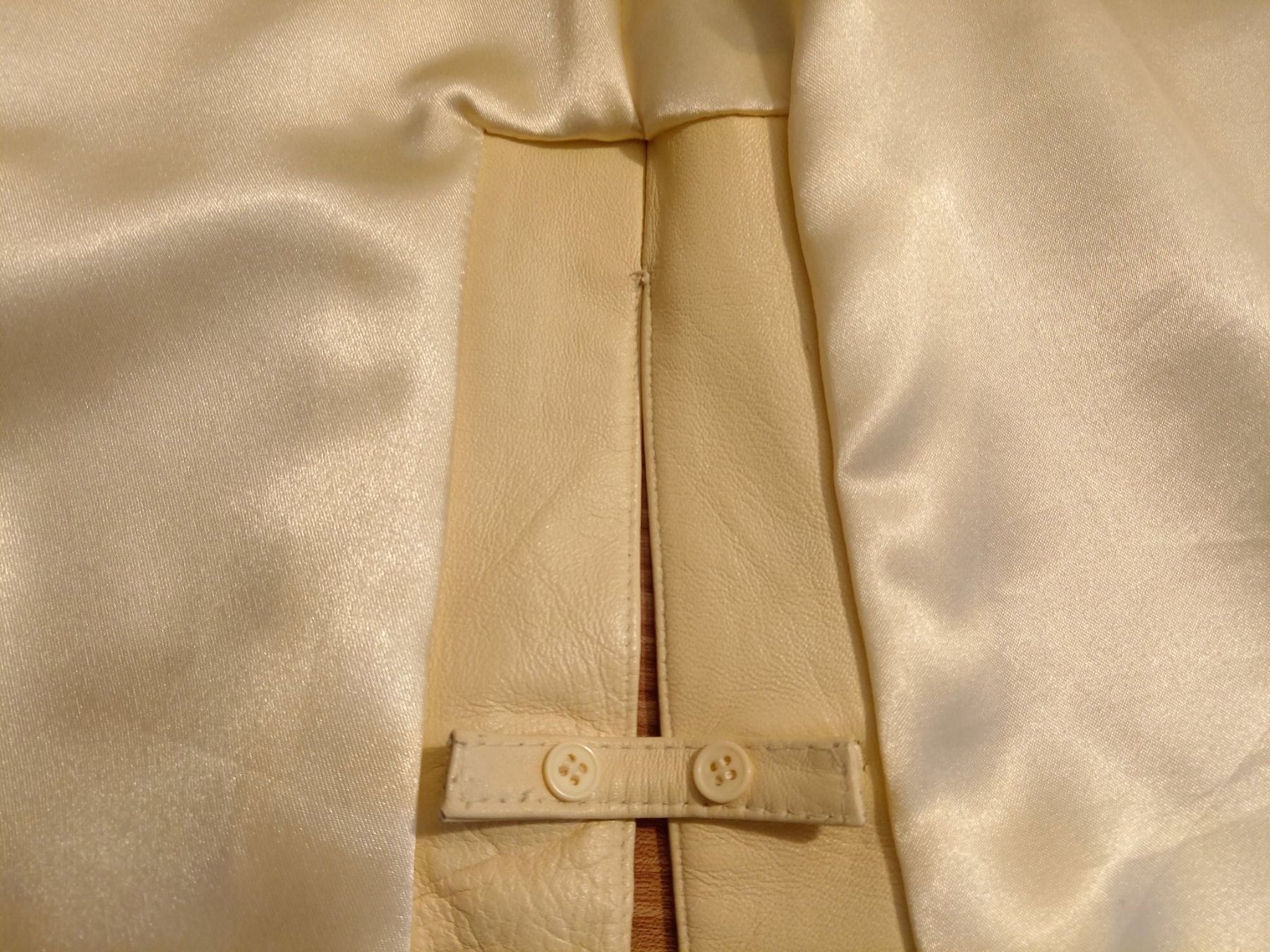 Mäntel: echt Leder Mantel Swinger hellgelb. Grösse 38/40 – Neu (gemäss Beschreibung) aus Goldach von Stricklinger 4