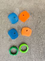 Schlüsselkappen Gummi bunt, Set 6-tlg.