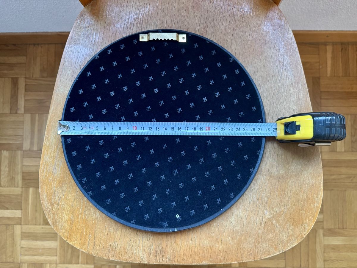 Spiegel: ROUND BLACK CONVEX MIRROR WITH BOX DIAMETER 28 CM – Neu und originalverpackt aus Lausanne von joltei 6