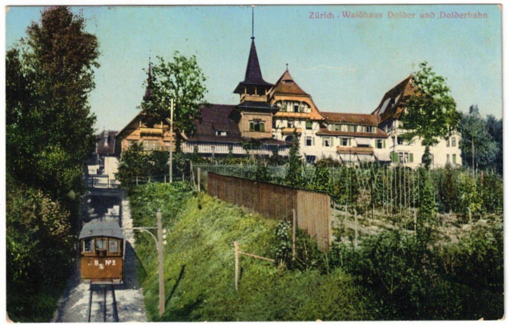 Cartoline postali: Zürich - Dolder mit Standseilbahn – Usato da Binningen venduto da Mountainrider