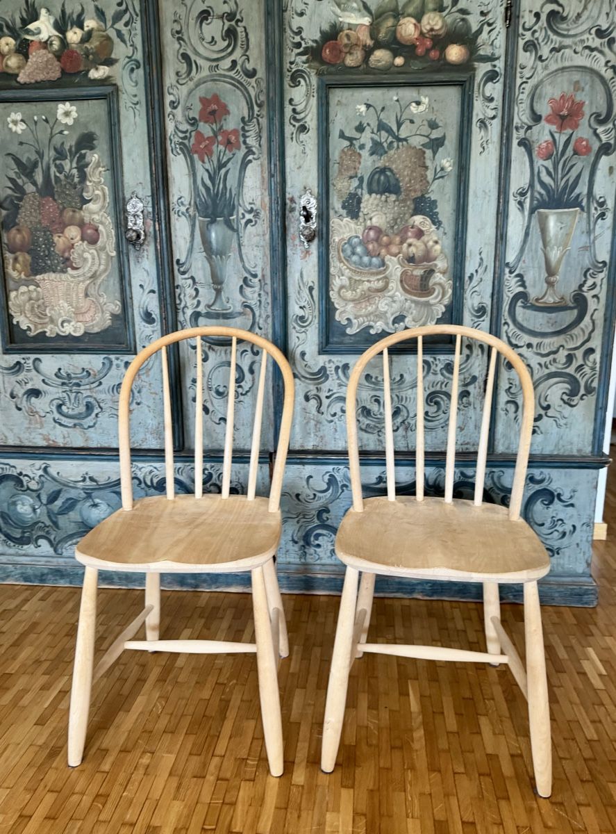 Sedie: 2 Midcentury Windsor Stühle aus Holz – Usato da Ottikon venduto da san_w99n 2