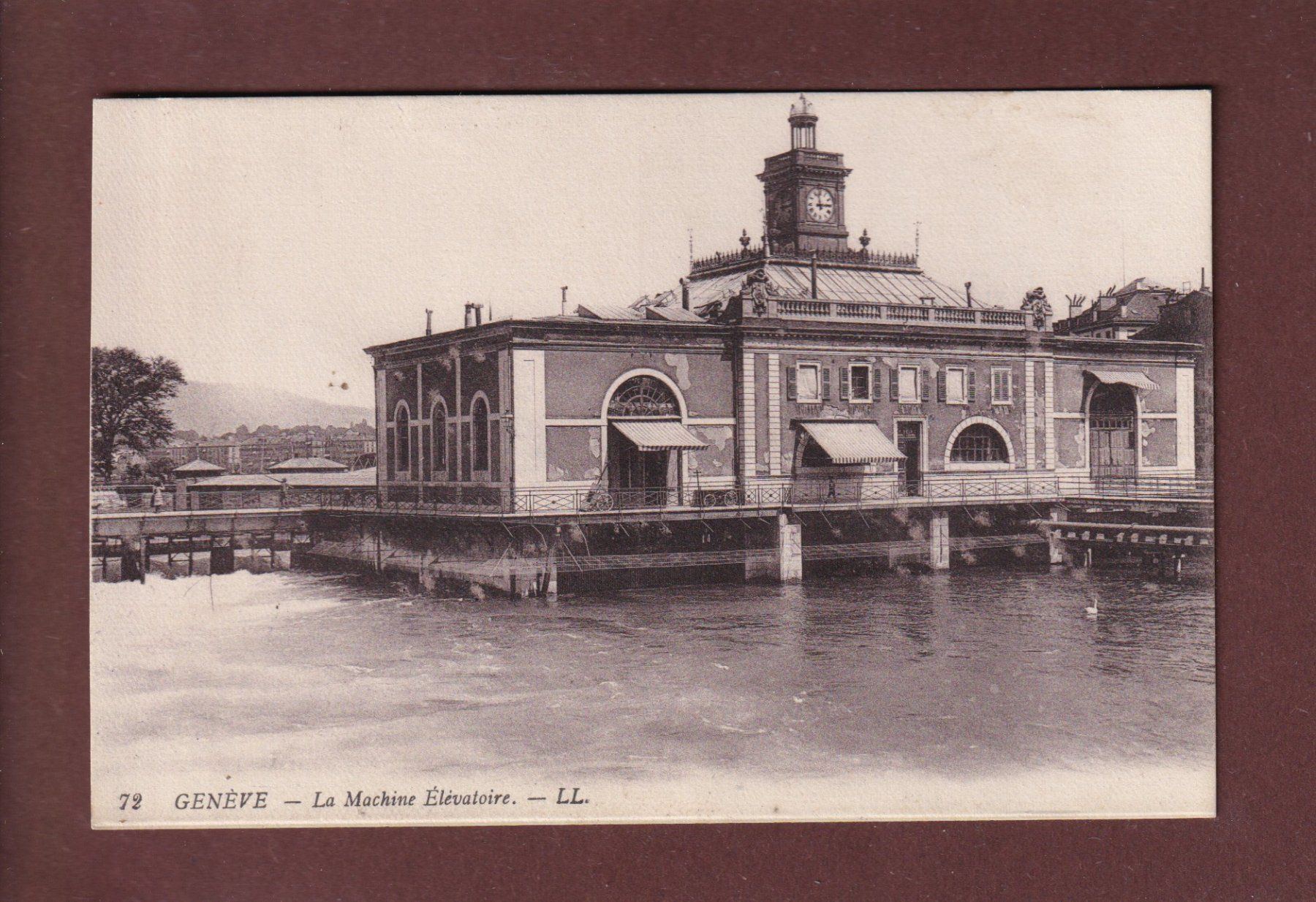 Cartoline postali: GENEVE - Machine Elevatoire – Usato da Pully venduto da nicecards