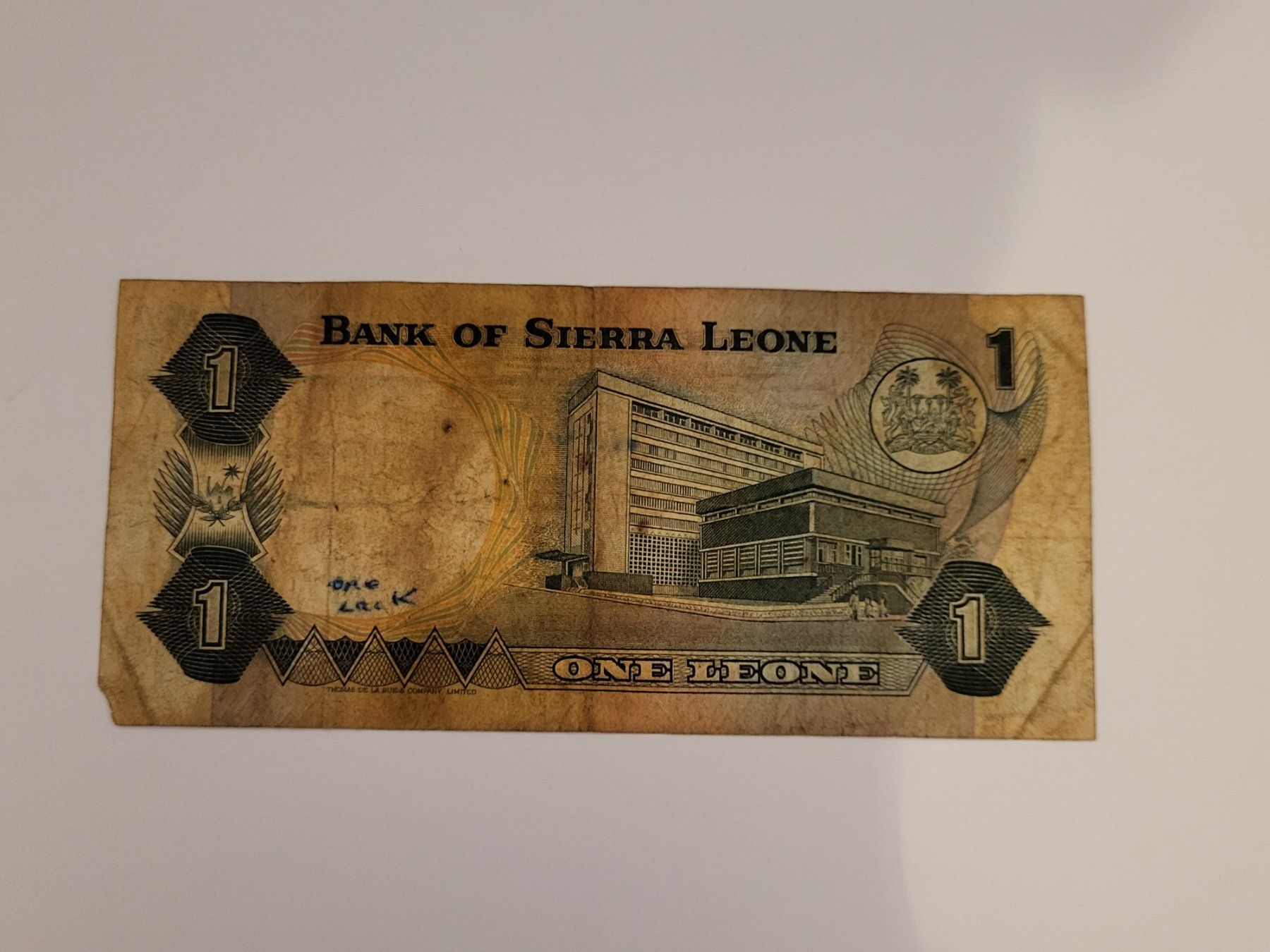 Banconote: 1 Leone 1980 aus Sierra Leone – Usato da Pravidondaz venduto da LVtik 1