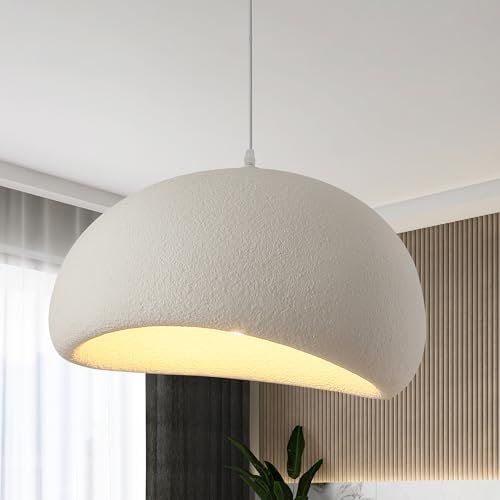 Lampadari & plafoniere: 50Cm Moderne Pendelleuchte Esszimmer E27 Weisser Shell – Nuovo e nell'imballaggio originale da Hundwil venduto da Stallone6 1