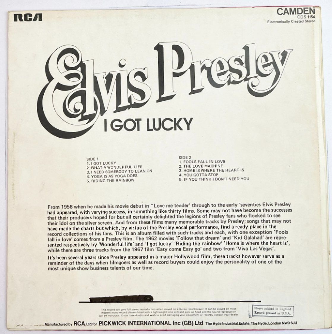 Dischi in vinile: LP: ELVIS PRESLEY - I Got Lucky – Nuovo (secondo la descrizione) da Frenkendorf venduto da Yard-Sale-2000 1