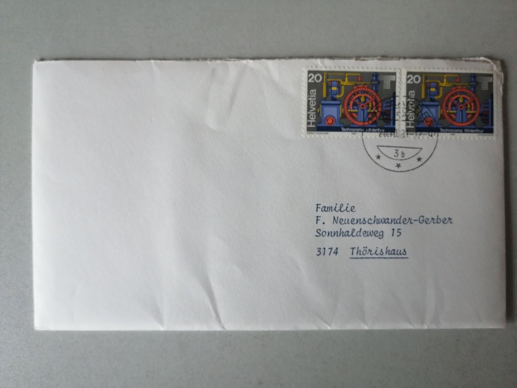 Alle Briefmarken: Briefumschläge: Diverse! – Gebraucht aus Hinterkappelen von 1399 3