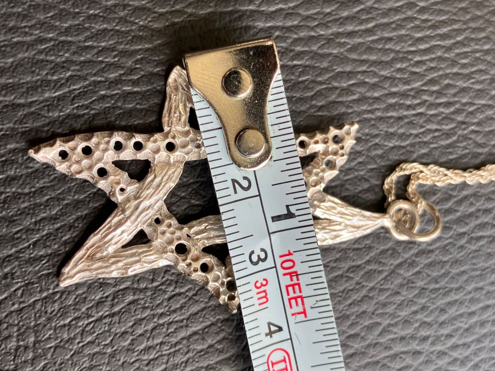 Catenine: Collier vintage étoile de David en argent 925, – Usato da Peseux venduto da CharmeCommerce 4