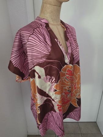 Dea Kudibal Seidenbluse Gr.L, Blumenmuster Neu🌸