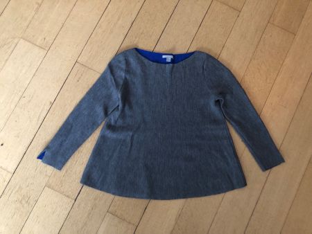 COS Wolle grau mit blauer Innenseite TOP QUALITÄT/ZUSTAND XS