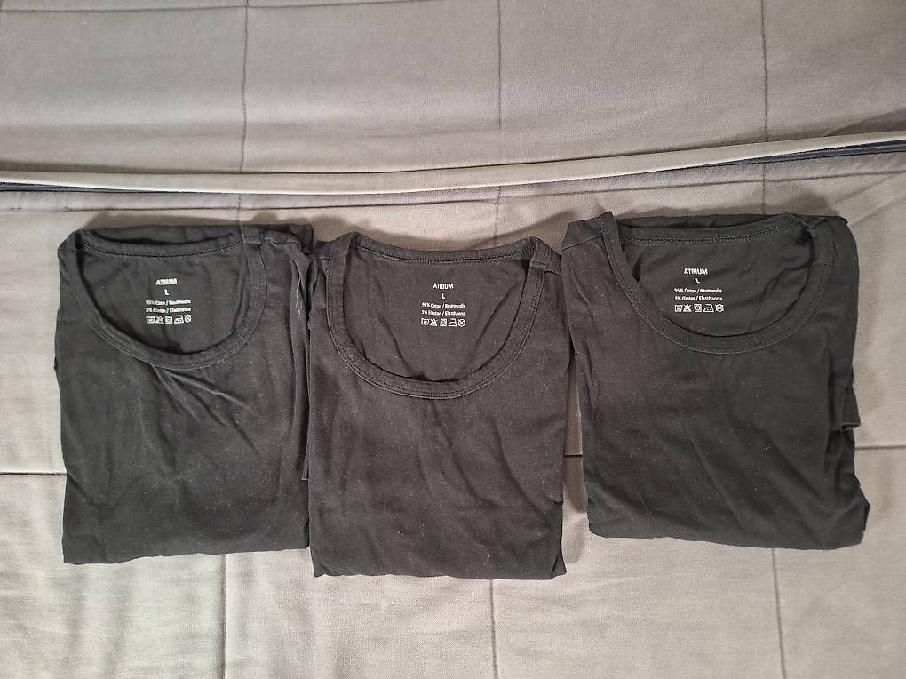 T-shirt: Black ATRIUM T-shirt 3-pack – Usato da Kriens venduto da Jeremyt05
