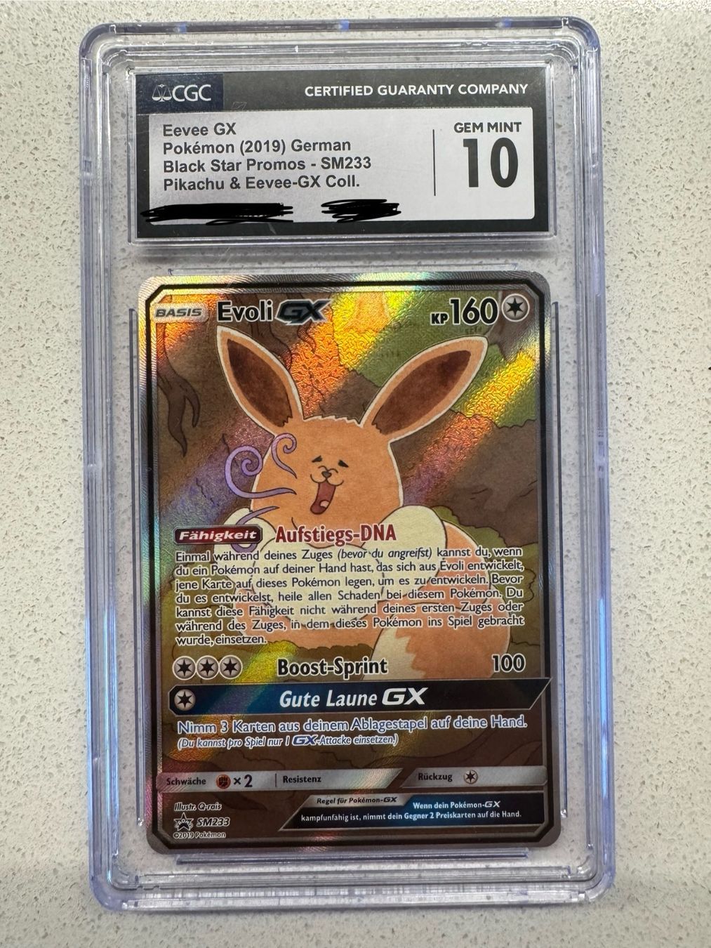 Spiele: Pokemon Evoli GX CGC 10 – Neu (gemäss Beschreibung) aus Aarau von Zichorien