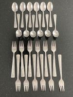 Lot de 12 cuillères à thé et 12 fourchettes à dessert Béard