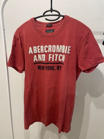 Herren T-Shirt Abercrombie & Fitch Grösse M rot guter Zustan