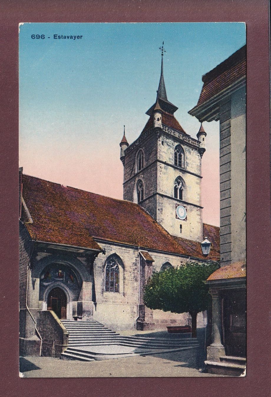 Cartes postales: ESTAVAYER - Eglise – D'occasion à Pully par nicecards