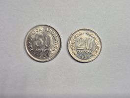 Mini lot de 2 pièces Argentine en excellent état