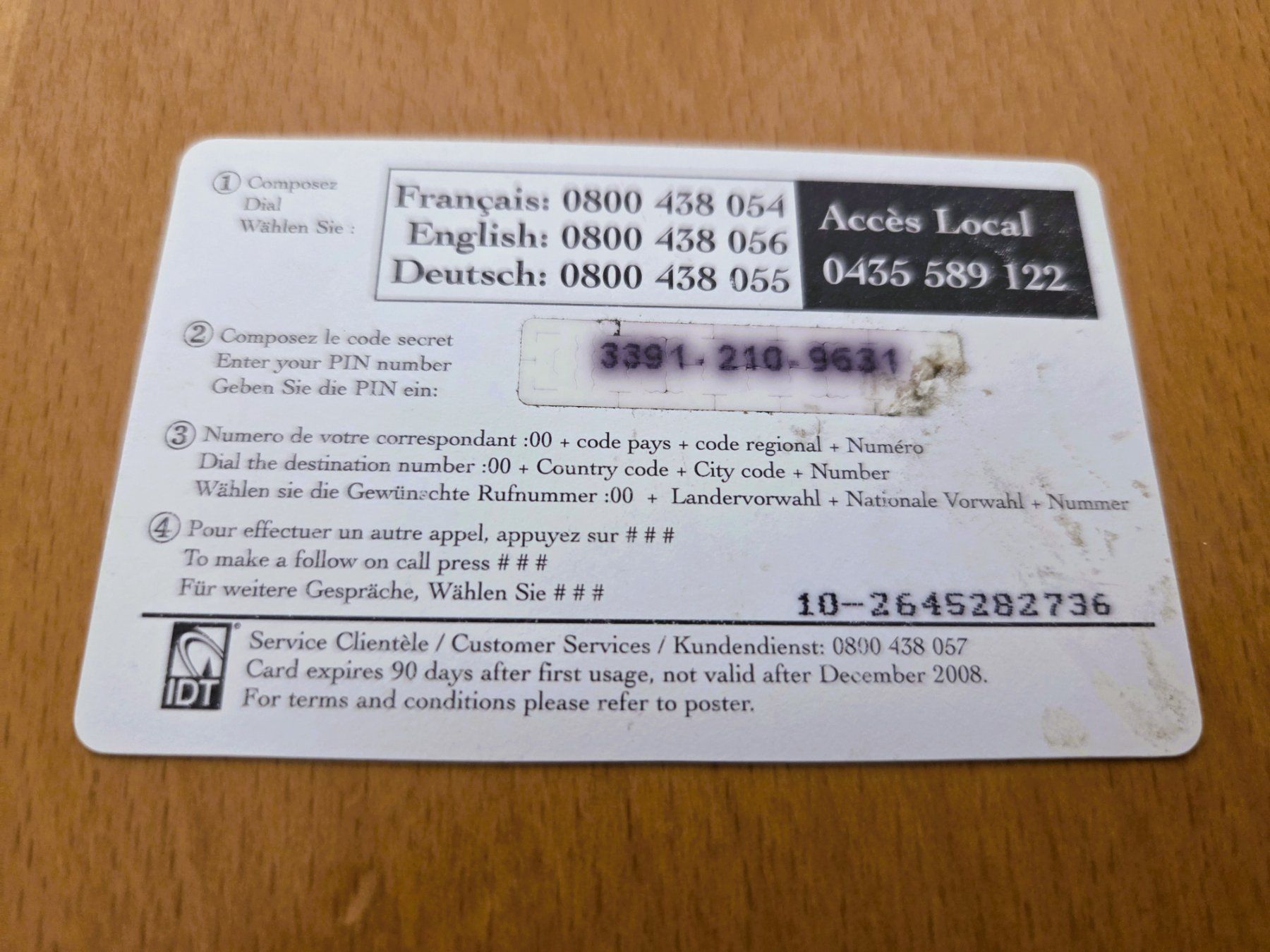 Schede telefoniche: PREPAID - SCHWEIZ – Usato da Brüttisellen venduto da Nighttrain 1