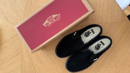 Vans Classic Slip-On Suede, Schwarz, Grösse 39, Neu mit Box