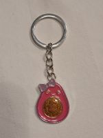Schlüsselanhänger Avocado mit Schleife Rosa Gold Glitze...