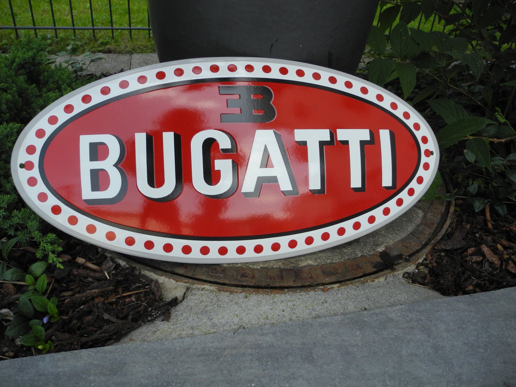 Bugatti Schilder: GROSSES BUGATTI EMAILSCHILD – Neu (gemäss Beschreibung) aus Reinach AG von Huckleberrysix 3