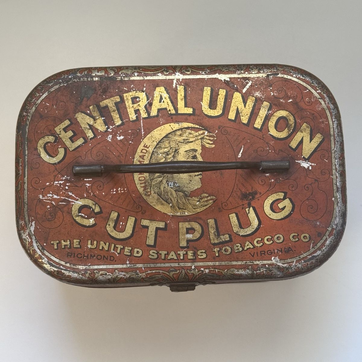 Barattoli: Antic tobacco  tin box - Central Union – Usato da Zürich venduto da FEC75 1