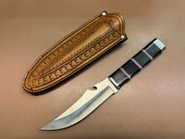 Pfadimesser USA Saber mit Lederscheide