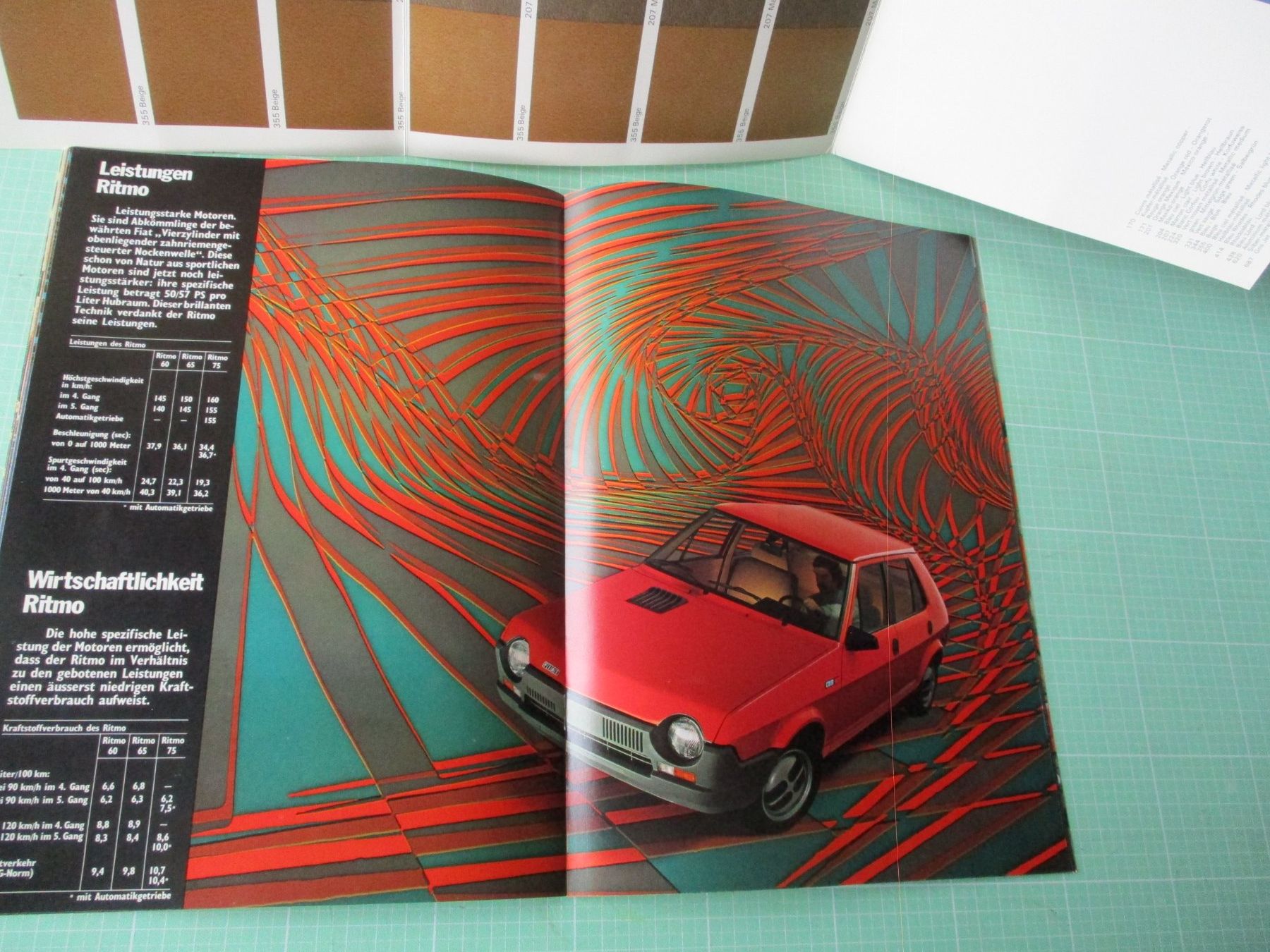 Documenti: Fiat Ritmo  Prospekt + Gamma colori – Usato da Ottikon Gossau ZH venduto da hokuspokus 6