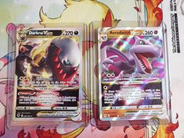 Pokemon 2 Vstar Karten DE Darkrai, Aerodactyl 