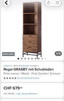 Regal GRASBY - Echtholz