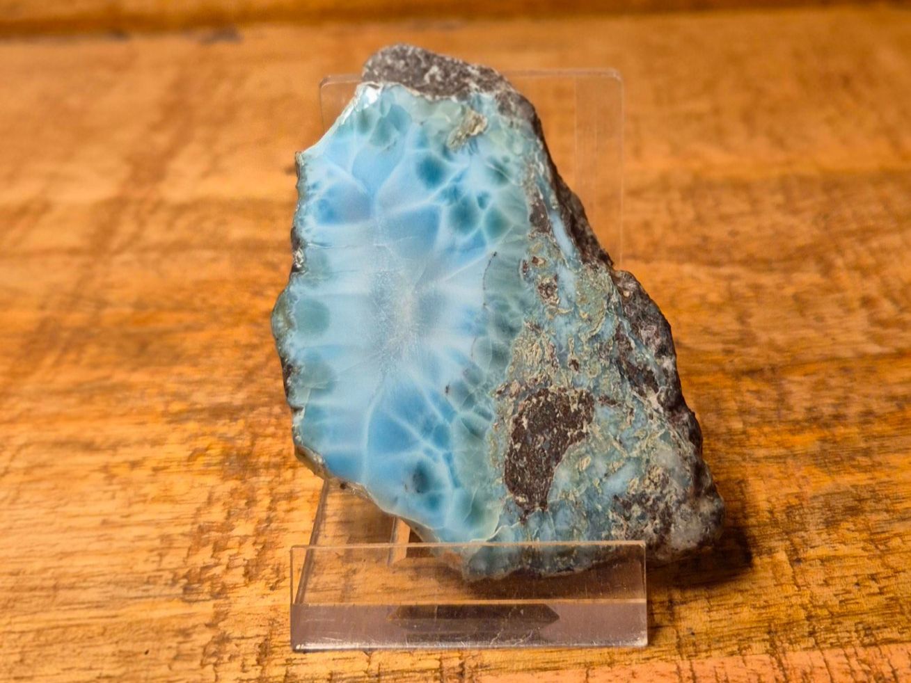 Pietre preziose: Larimar Scheibe – Nuovo (secondo la descrizione) da Rünenberg venduto da Ainhoa13