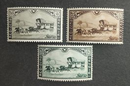 Belgien 1935, "Postkutsche", Satz ungestempelt