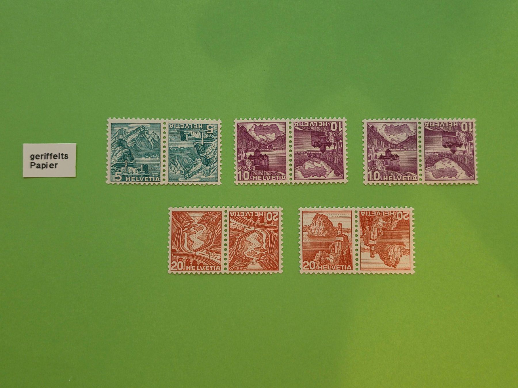 Tutti i francobolli: Kehrdrucke K32z-K35z, postfrisch** – Nuovo (secondo la descrizione) da Leimbach AG venduto da jaja79