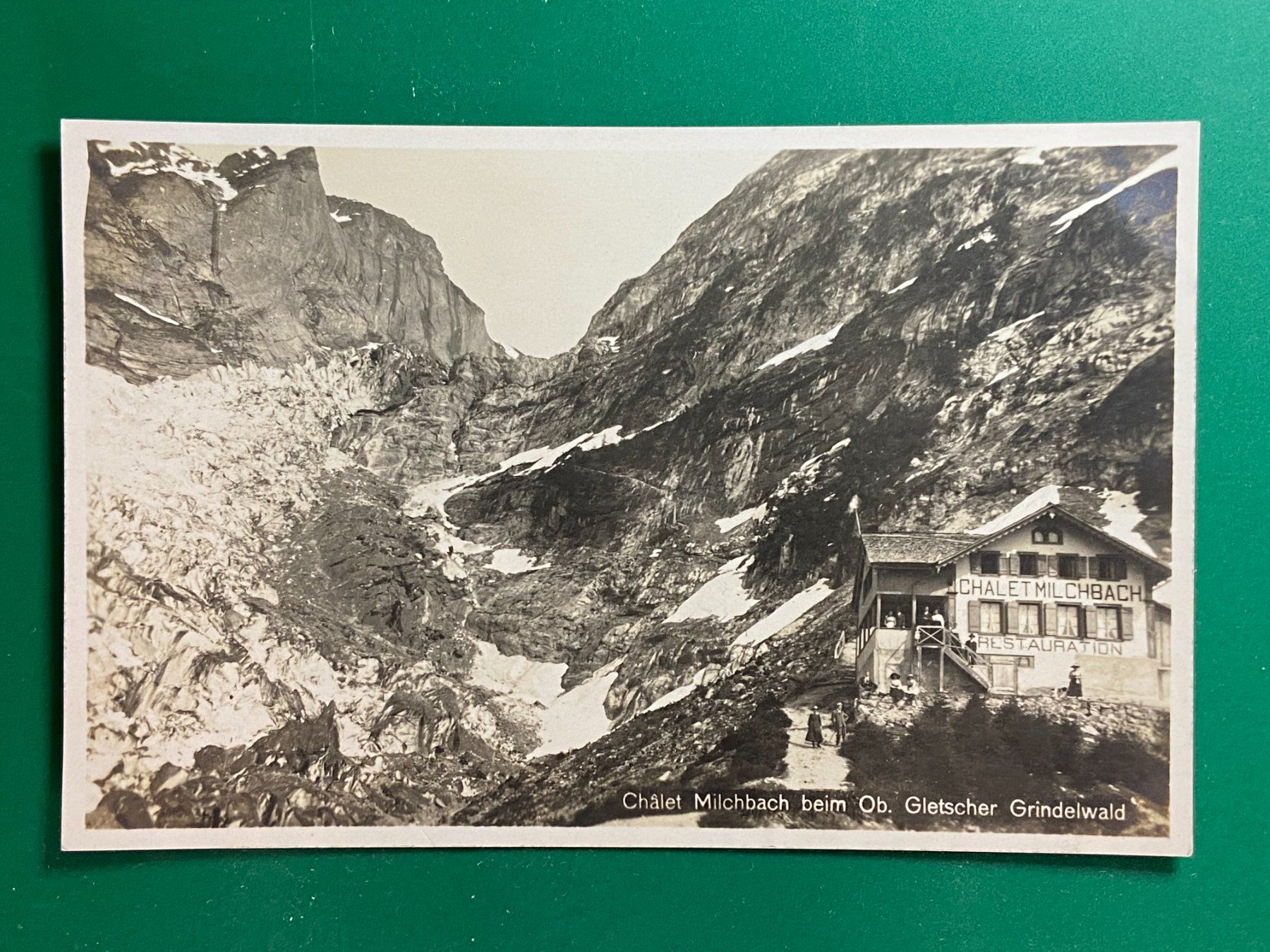 Ansichtskarten: Châlet Milchbach - ob. Gletscher - Grindelwald – Gebraucht aus Steg VS von danwer74