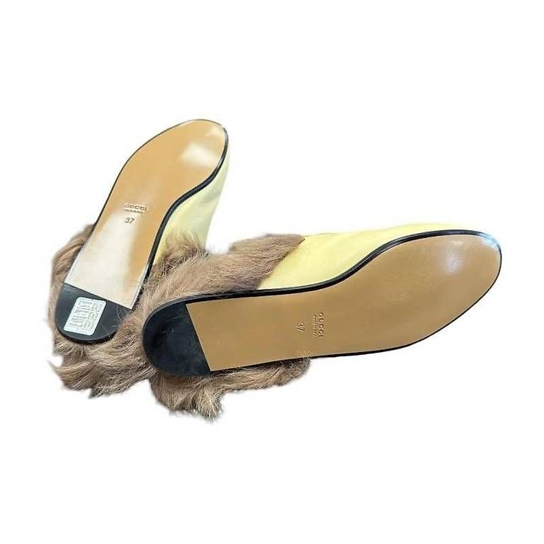 Scarpe da donna: GUCCI MULES BEIGE YELLOW CUIR T37 – Usato da Carouge GE venduto da hcashcarouge 3