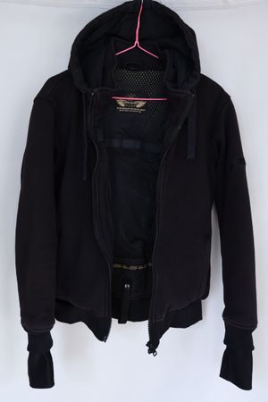 Motorradjacke Moto 11 Hoody schwarz Grösse M