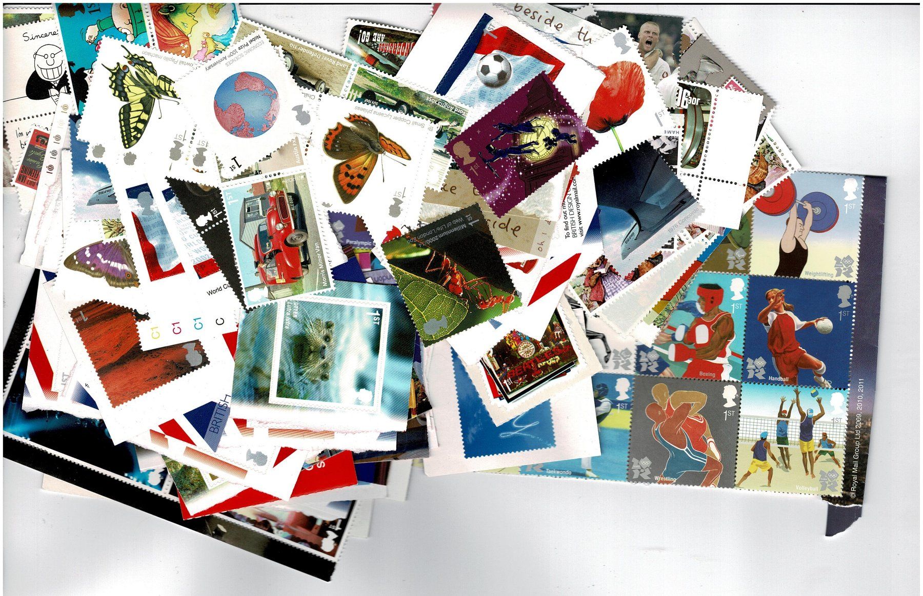 Tutti i francobolli: UK 100 "1st" commemoratives  ** – Nuovo (secondo la descrizione) da Lausanne venduto da Whorvath
