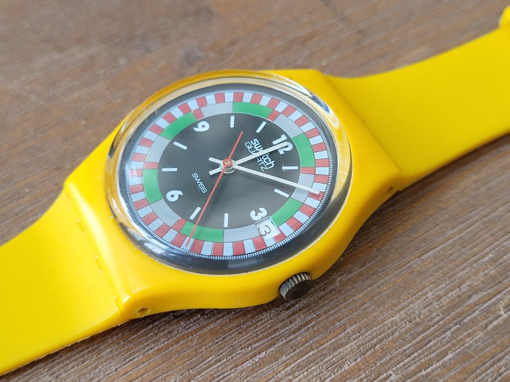 SWATCH GJ400 YELLOW RACER | Kaufen auf Ricardo