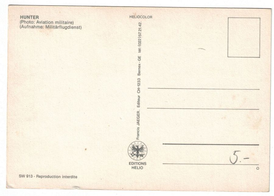 Cartoline postali: Hunter Militär – Usato da Frauenfeld venduto da POML 1