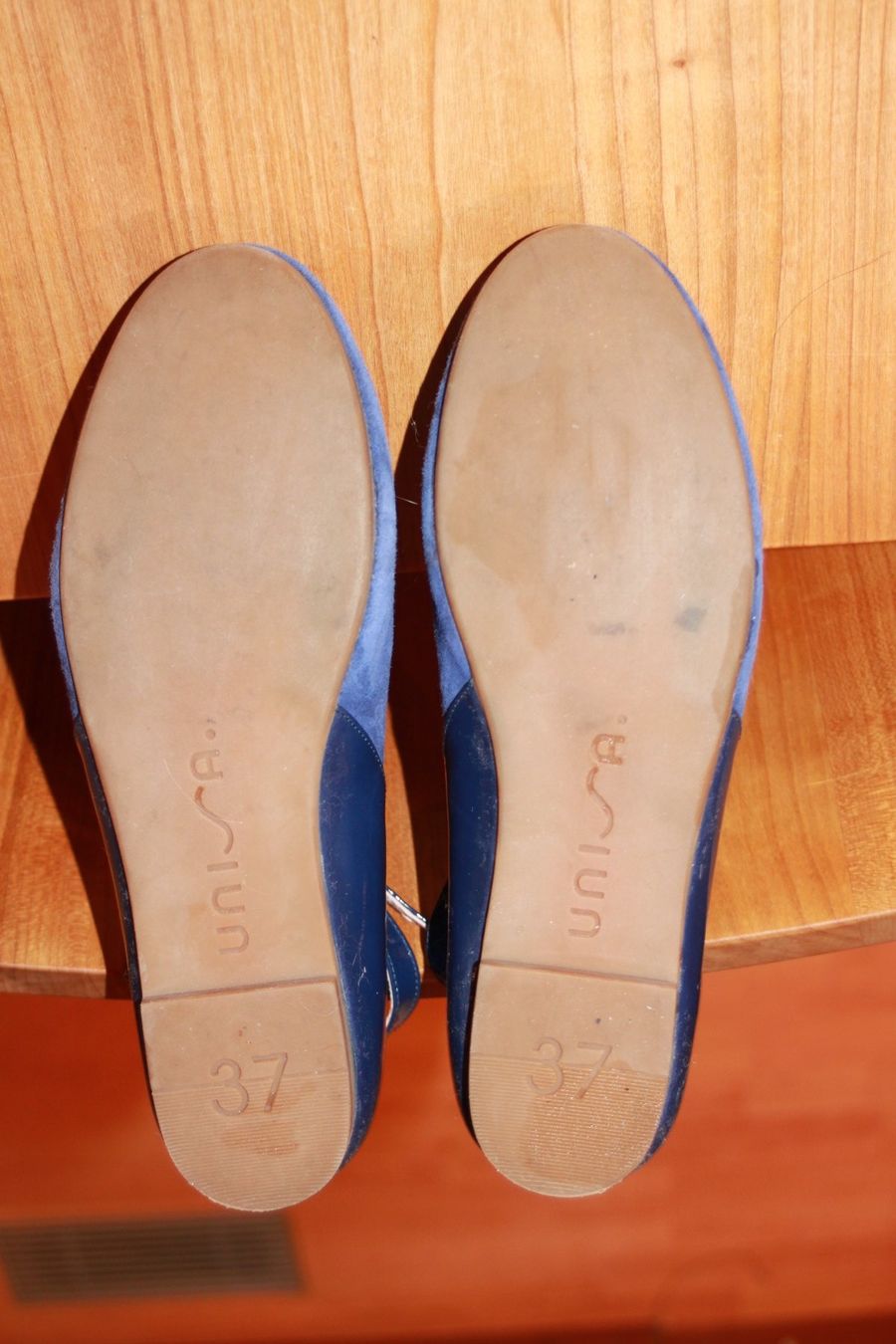 Unisa Scarpe per ragazze: blaue Unisa Leder Ballerinas 37 – Usato da Wenslingen venduto da Strick4Alpaca 2